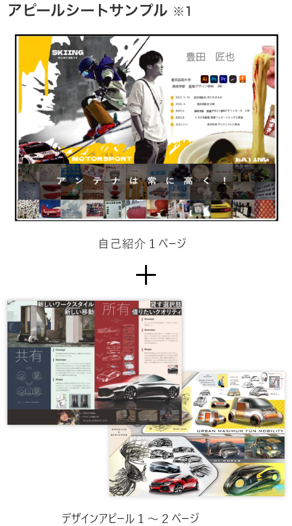 アピールシートサンプル
